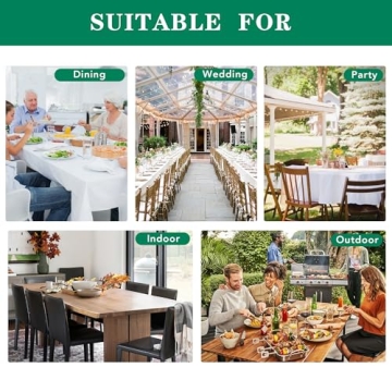 Water Resistant Black Tablecloth 54x54 - Dining & Events