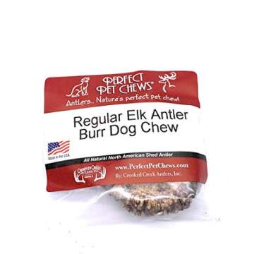 Perfect Pet Chews Elk Antler Burr Dog Chew - Grade A, All Natural, Organic, and Long Lasting Treats ...
