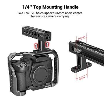 SmallRig Adjustable Top Handle with Mounting Points and Grip
