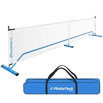 PICKLETECH 4.0 Slim Version Portable Pickleball Nets Outdoor Game 22 FT Pickleball Net-USAPA Regulat...