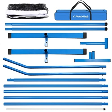 PICKLETECH 4.0 Slim Portable Pickleball Net for All Ages