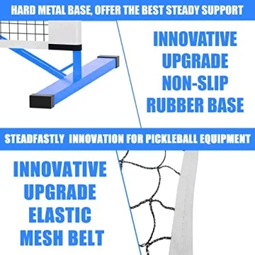 PICKLETECH 4.0 Slim Portable Pickleball Net for All Ages