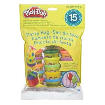 Play-Doh Party Bag, 15 Mini Play-Doh Cans for Kids Party Favors, Trick or Treat Toys, Classroom Priz...