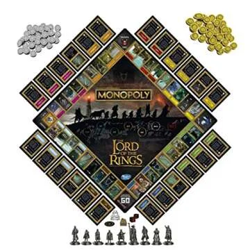 Hasbro Gaming Monopoly: The Lord of The Rings Edition Board Game Inspired by The Movie Trilogy, Play as a Member of The Fellowship, Ages 8 and Up (Amazon Exclusive)