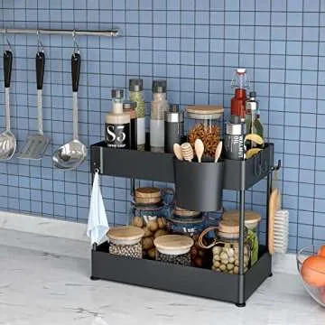 Sturdy 2 Pack Under Sink Organizers for Ultimate Storage