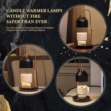 Stylish AIKUT Candle Warmer Lamp with Timer & Dimmer
