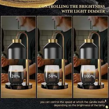 Stylish AIKUT Candle Warmer Lamp with Timer & Dimmer