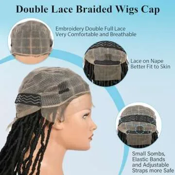 Stylish Olymei Faux Locs Wig for Women with Baby Hair