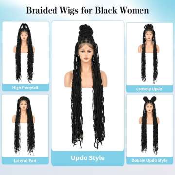 Stylish Olymei Faux Locs Wig for Women with Baby Hair