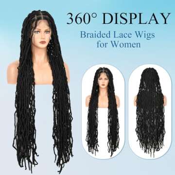 Stylish Olymei Faux Locs Wig for Women with Baby Hair