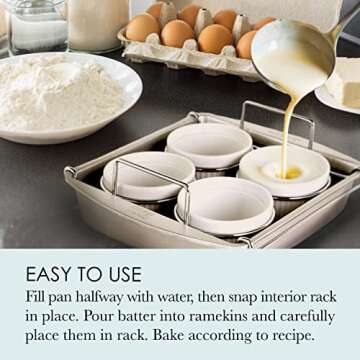 Chicago Metallic Professional Crème Brulee, 6 Piece Set, Stainless Steel