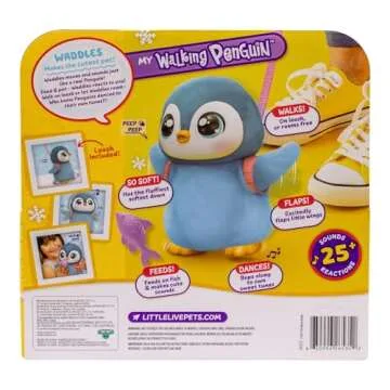 Little Live Pets My Walking Penguin - Waddles Soft and Cuddly Interactive Toy Penguin That Walks, Dances and Flaps It's Wings. 25+ Sounds and Reactions. Batteries Included. for Kids Ages 5+