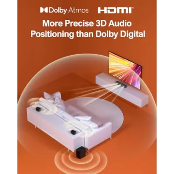 ULTIMEA 5.1 Sound Bar, 410W Dolby Atmos Surround Sound System with Subwoofer