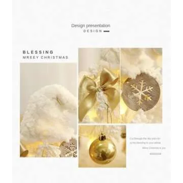 Flocking Mini Christmas Tree for Home and Office Decor