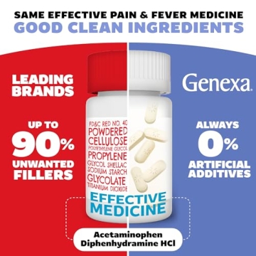 Genexa Clean Acetaminophen Extra Strength Pain & Fever Relief