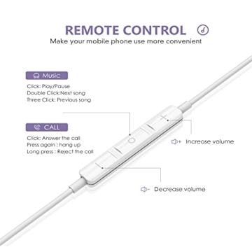MFi Certified iPhone Earbuds with Lightning Connector & Mic