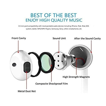 MFi Certified iPhone Earbuds with Lightning Connector & Mic