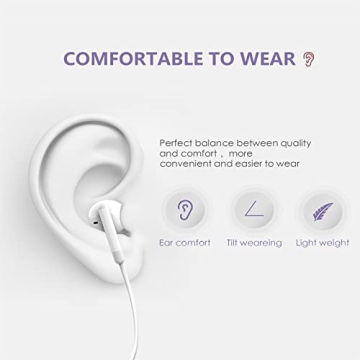 MFi Certified iPhone Earbuds with Lightning Connector & Mic