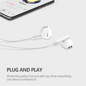 MFi Certified iPhone Earbuds with Lightning Connector & Mic