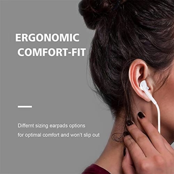 MFi Certified iPhone Earbuds with Lightning Connector & Mic