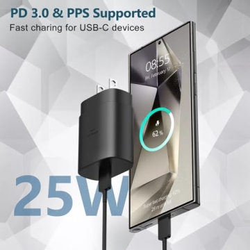 25W USB C Fast Charger for Samsung Galaxy Phones