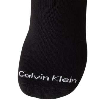 Calvin Klein Men’s Crew Socks - 6 Pack Performance Cushion Comfort Crew Socks - Breathable Athletic Socks for Men (7-12), Size 7-12, Black