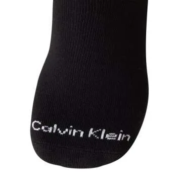 Calvin Klein Men’s Crew Socks - 6 Pack Performance Cushion Comfort Crew Socks - Breathable Athletic Socks for Men (7-12), Size 7-12, Black