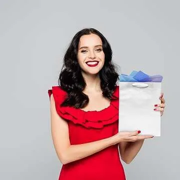 Sturdy Customizable White Gift Bags for Every Occasion