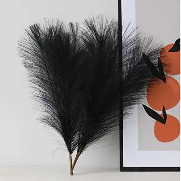 17” Artificial Black Pampas Grass Decor – 3 Piece Set