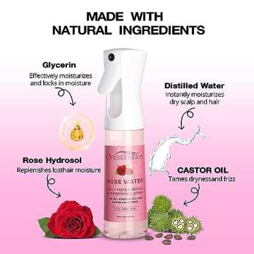 Orientfashion Rose Water Locs Moisturizing Spray 10 Fl Oz