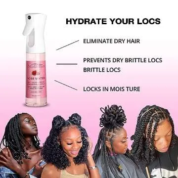 Orientfashion Rose Water Locs Moisturizing Spray 10 Fl Oz