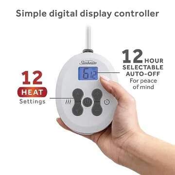 Sunbeam Royal Ultra Admiral Blue Heated Blanket – Queen