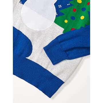 Hybrid Apparel Women's Snowman Velcro Holiday Sweater