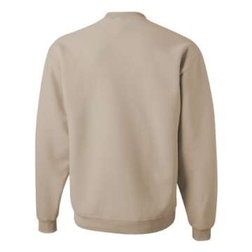 Gildan Fleece Crewneck Sweatshirt, Style G18000 Sand