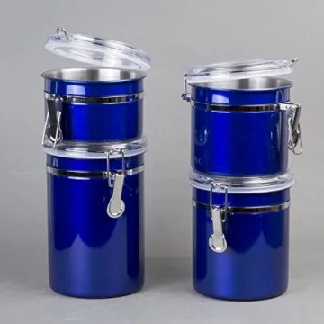 Creative Home 4-Piece Stainless Steel Kitchen Canister Set