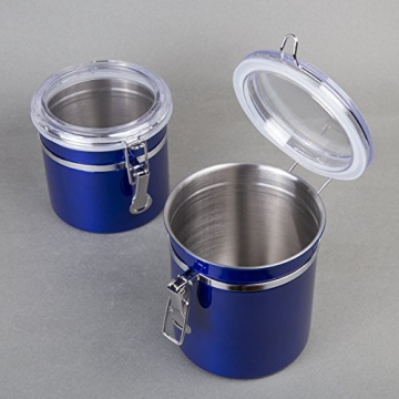 Creative Home 4-Piece Stainless Steel Kitchen Canister Set