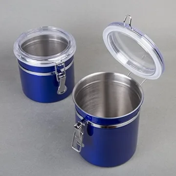 Creative Home 4-Piece Stainless Steel Kitchen Canister Set