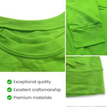 LIK EPOCH Womens Christmas Sweatshirt Long Sleeve Crewneck Vintage Blouse Graphic Sweater Christmas Large Green