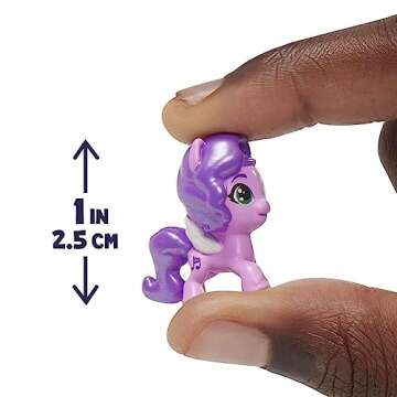 My Little Pony Mini World Magic Compact Creation Zephyr Heights Toy, Buildable Playset with Princess Pipp Petals Pony for Kids Ages 5 and Up