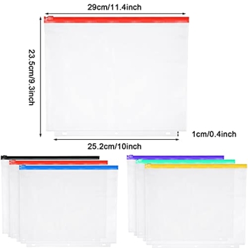 Zonon 30 Pcs Binder Pockets for Efficient Document Organization