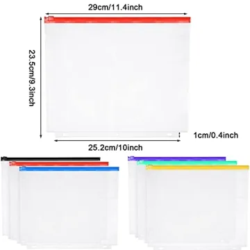 Zonon 30 Pcs Binder Pockets for Efficient Document Organization