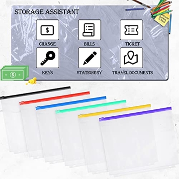 Zonon 30 Pcs Binder Pockets for Efficient Document Organization