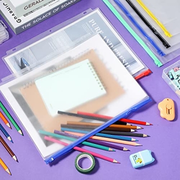 Zonon 30 Pcs Binder Pockets for Efficient Document Organization