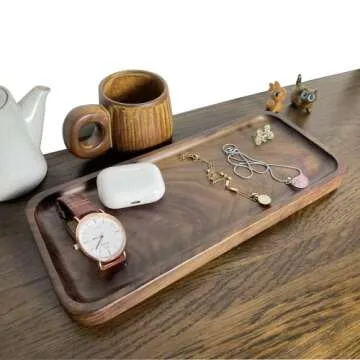 Muso Walnut Serving Tray - Elegant & Eco-Friendly Platter