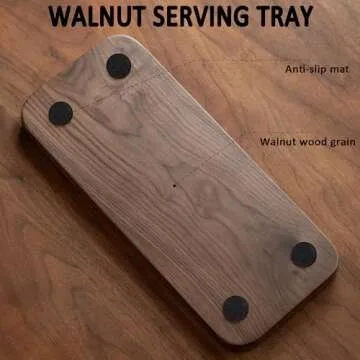 Muso Walnut Serving Tray - Elegant & Eco-Friendly Platter