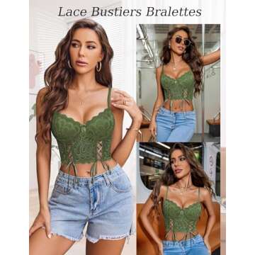 Avidlove Lace Bralette Underwire Camisoles for Women