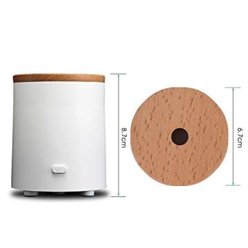 Essential Oil Diffuser, AromaAllure Waterless Portable Mini Oil Diffuser for Car, Office and Closet