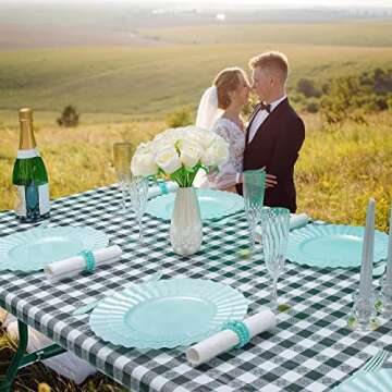 Durable Fitted Tablecloth for 6 ft Tables with Stylish Design