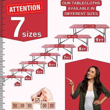 Durable Fitted Tablecloth for 6 ft Tables with Stylish Design