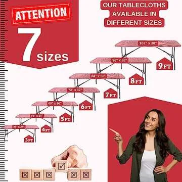 Durable Fitted Tablecloth for 6 ft Tables with Stylish Design